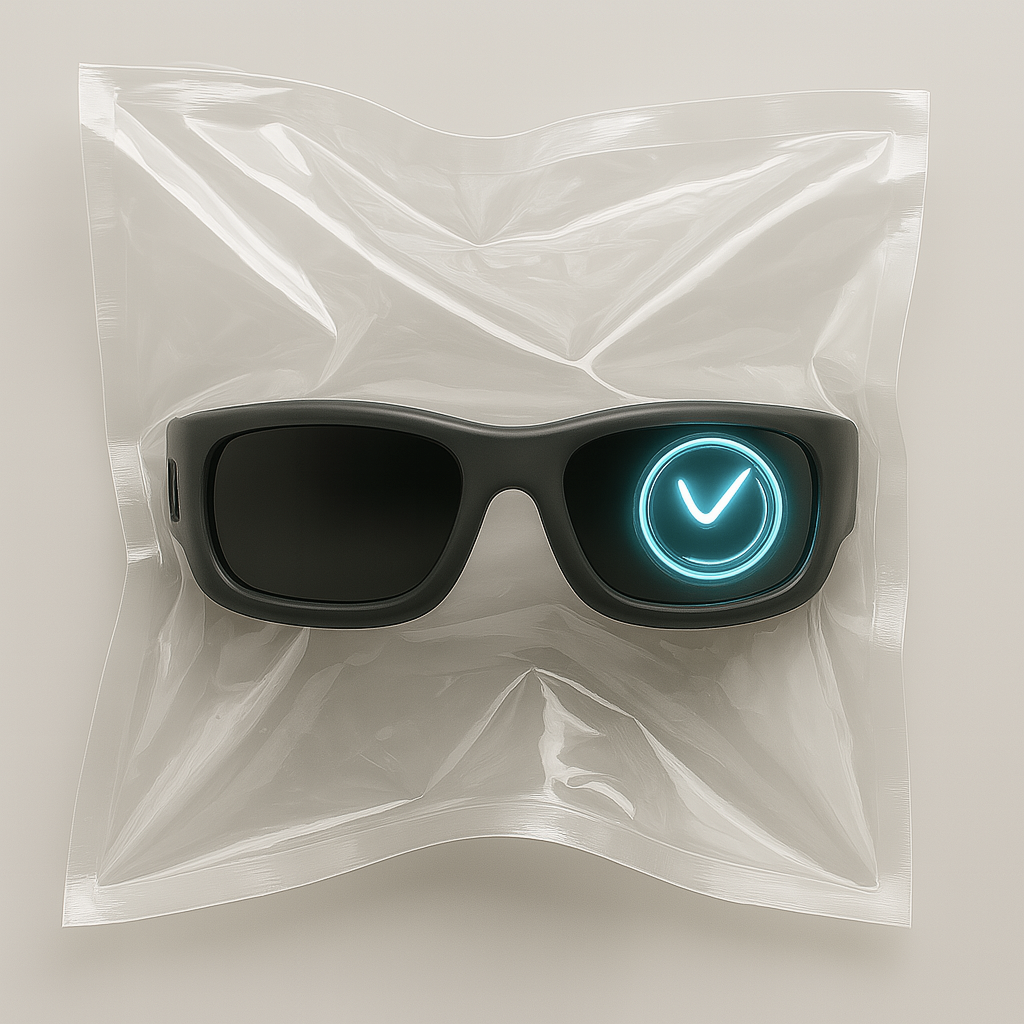 lunettes futuristes avec option de maitrise du temps.